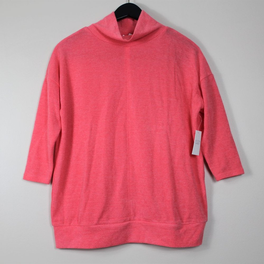 Stitch & Knot Coral Pink Sweater Top Womens S NWT